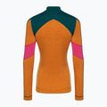 Longsleeve termoaktywny damski Smartwool Merino Baselayer Colorblock 1/4 Zip Boxed marmalade 4