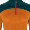 Bluza termoaktywna damska Smartwool Merino Baselayer Colorblock 1/4 Zip Boxed marmalade heather 5