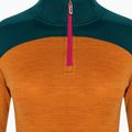 Longsleeve termoaktywny damski Smartwool Merino Baselayer Colorblock 1/4 Zip Boxed marmalade 5