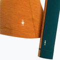 Longsleeve termoaktywny damski Smartwool Merino Baselayer Colorblock 1/4 Zip Boxed marmalade heather 6