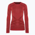 Bluza termoaktywna damska Smartwool Intraknit Thermal Merino Baselayer Crew scarlet/black