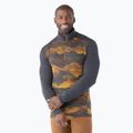 Longsleeve termoaktywny męski Smartwool Merino 250 Baselayer 1/4 Zip Boxed charcoal mtn scape