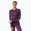 Bluza termoaktywna damska Smartwool Merino 250 Baselayer Crew Boxed purple iris floral