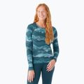 Bluza termoaktywna damska Smartwool Merino 250 Baselayer Crew Boxed twilight blue mtn scape