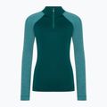 Bluza termoaktywna damska Smartwool Classic Thermal Merino Baselayer 1/4 Zip Boxed emerald 3