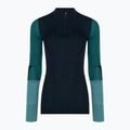 Bluza termoaktywna damska Smartwool Intraknit Thermal Merino Baselayer Colorblock 1/4 Zip navy 3