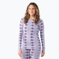 Bluza termoaktywna damska Smartwool Merino 250 Baselayer Crew Boxed violet flirt with me