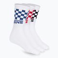 Skarpety męskie Vans Classic Check Crew 3 pary white