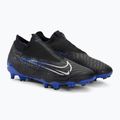 Buty piłkarskie męskie Nike Phantom GX Academy DF FG/MG black/chrome/hyper royal 4