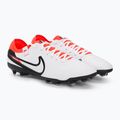 Buty piłkarskie Nike Tiempo Legend 10 Pro FG white/black/bright crimson 4