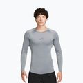 Longsleeve treningowy męski Nike Pro Dri-Fit Tight Fitness smoke grey/black