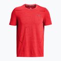 Koszulka treningowa męska Under Armour Seamless Grid beta/dark maroon 4