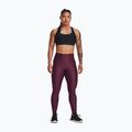 Legginsy treningowe damskie Under Armour HG Armour HiRise dark maroon/black 2