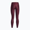 Legginsy treningowe damskie Under Armour Tech High Rise dark maroon/black 6