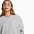 Bluza damska Under Armour Icon Fleece Crew mod gray light heather/white 5