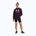 Bluza damska Under Armour Rival Fleece Big Logo Hoody  dark maroon/white 2