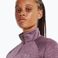 Bluza damska Under Armour Tech 1/2 Zip - Twist misty purple/fresh orchid/metallic silver 3