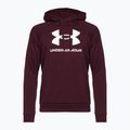 Bluza męska Under Armour Rival Fleece Logo HD dark maroon/white 4