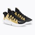 Buty do koszykówki damskie Under Armour W Flow Breakthru 4 black/metallic gold/white 4