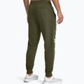 Spodnie treningowe męskie Under Armour Rival Fleece Graphic Joggers marine od green/white 3