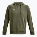 Bluza męska Under Armour Rival Fleece FZ Hoodie marine dd green/white 5