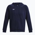 Bluza treningowa męska Under Armour Rival Fleece FZ Hoodie midnight navy/white 5