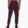 Spodnie męskie Under Armour Rival Fleece Joggers dark maroon/white 2