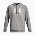 Bluza męska Under Armour Rival Fleece Logo HD castlerock light heather/white 4