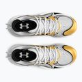 Buty do koszykówki Under Armour Spawn 6 white/black/metallic gold 11