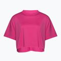 Koszulka treningowa damska Under Armour Campus Boxy Crop astro pink/black