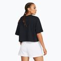 Koszulka treningowa damska Under Armour Campus Boxy Crop black/white 2