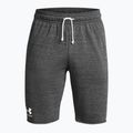 Spodenki treningowe męskie Under Armour Rival Terry castlerock light heather/onyx white 5