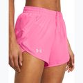 Spodenki do biegania damskie Under Armour Fly By 3" fluo pink/fluo pink/reflective 4