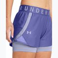 Spodenki treningowe damskie Under Armour Play Up 2-In-1 starlight/ celeste/celeste 4