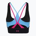 Biustonosz treningowy Under Armour Project Rock LG Grind Sportlette black/viral blue/astro pink 2