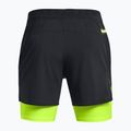 Spodenki męskie Under Armour Peak Woven 2in1 black/high vis yellow/high vis yellow 6