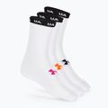 Skarpety treningowe damskie Under Armour Essential Nv Mid Crew 3P white/white/astro pink