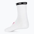 Skarpety damskie Under Armour Essential Nv Mid Crew 3P white/white/astro pink 2