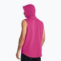 Koszulka treningowa męska Under Armour Project Q2 Payoff Fleece HD astro pink/atomic/black 2