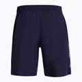 Spodenki treningowe męskie Under Armour Tech Woven Wordmark midnight navy/white 2