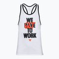 Koszulka treningowa męska Under Armour Project Rock Get To Work Tank white/black/phoenix fire