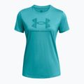 Koszulka treningowa damska Under Armour Tech Big Logo HD circuit teal/coastal teal 3