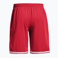 Spodenki koszykarskie męskie Under Armour 10" Perimeter Short red/white 2