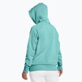 Bluza damska Under Armour Rival Fleece Hoodie radial turquoise/white 2