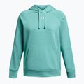 Bluza damska Under Armour Rival Fleece Hoodie radial turquoise/white 4