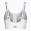 Biustonosz treningowy Under Armour Infinity High Zip 2.0 white/black 2