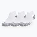 Skarpety do biegania Under Armour Dry Run Cushion No Show 3 pary white/halo gray/reflective