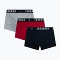 Bokserki męskie Nike Jrdan JHM Flight Cotton Trunk 3 pary gym red/black 2