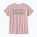 Koszulka damska Patagonia P-6 Logo Responsibili-Tee whisker pink 4