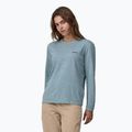 Longsleeve damski Patagonia P-6 Logo Responsibili-Tee thermal blue